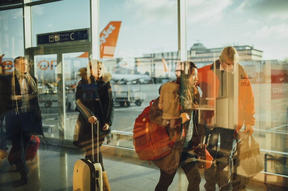 airport terminal window